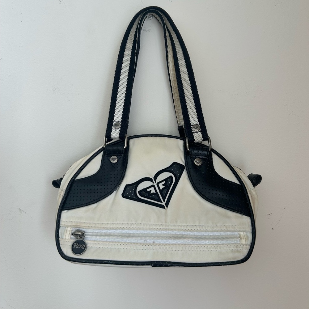 Roxy Black and Cream Shoulder Bag